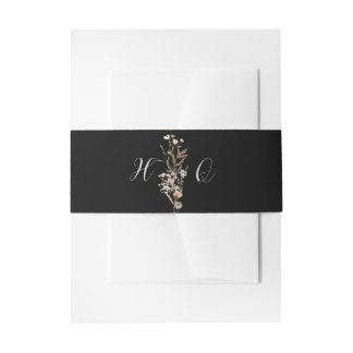 Bandeau De Faire-part Fait-main de mariage à l'aquarelle Invitation Band