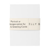 Bandeau De Faire-part Faites-le vous-même - 25 bandes de ventre pour des (Dos Example)