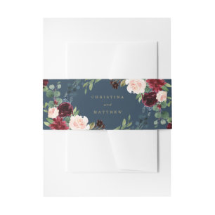 Bandeau De Faire-part Fall Elegance Mariage Bellyband