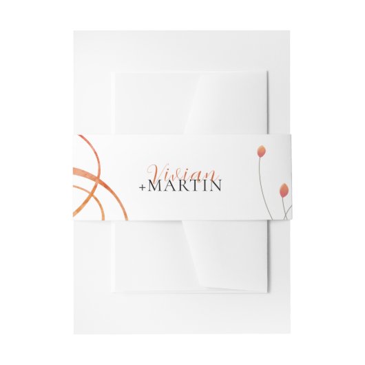 Bandeau De Faire-part Falling Melody Poetic Wedding (Devant example)