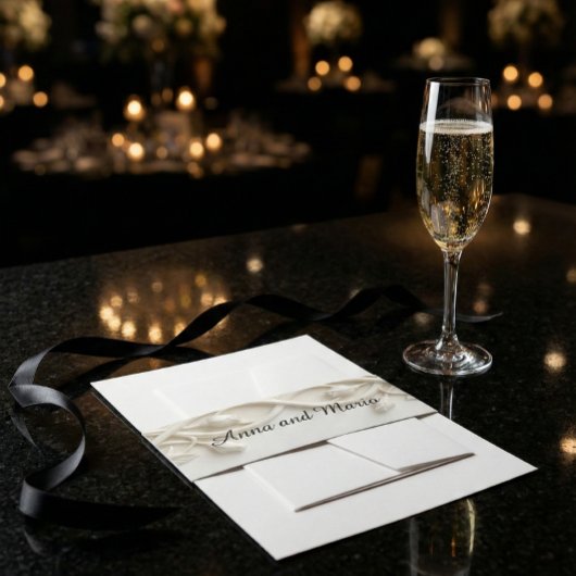 Bandeau De Faire-part Faux Carved Plaster Relief Ivory Floral