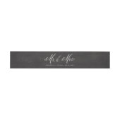 Bandeau De Faire-part Faux Chalkboard M. & Mme Elegant Script Mariage (Plat)