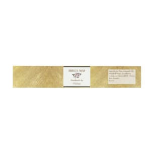 Bandeau De Faire-part Faux Gold + Floremade Soap Band Wrap
