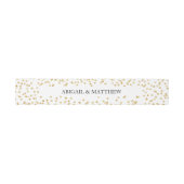 Bandeau De Faire-part Faux Gold Sparkle Confetti Mariage dans | Bande de (Plat)