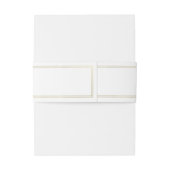 Bandeau De Faire-part Faux Golden Wreath Invitation Band (Dos Example)