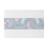 Bandeau De Faire-part Faux Mère de Pearl invitation Belly Bands (Dos exemple)