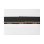 Bandeau De Faire-part Festive Fox Cubs Invitation Belly Band (Dos exemple)