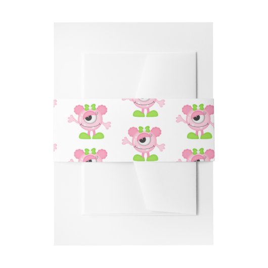 Bandeau De Faire-part Fête à thème Petit Monstre (Devant example)