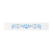 Bandeau De Faire-part Fête Bleue Shower de Mariage Anniversaire (Plat)