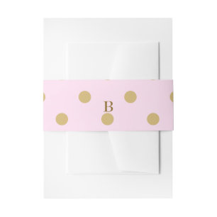 Bandeau De Faire-part Fête d'anniversaire de princesse à pois roses et d