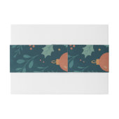 Bandeau De Faire-part Fête de Noël 2026 - Vacances Élégantes (Dos exemple)