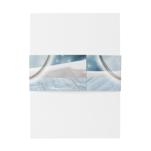 Bandeau De Faire-part Fête d'hiver (Dos Example)