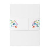 Bandeau De Faire-part Fête Fleurie Anniversaire Réception de Mariage (Dos Example)