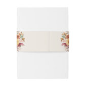 Bandeau De Faire-part Feuillage Automne Couleurs Ivoire (Dos Example)