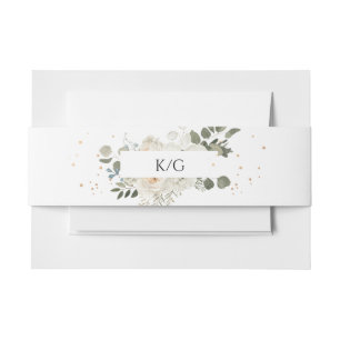 Bandeau De Faire-part Feuillage végétal doux Mariage romantique