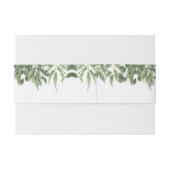 Bandeau De Faire-part Feuillage vert Feuille rustique (Dos exemple)