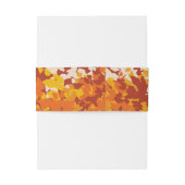 Bandeau De Faire-part Feuille d'érable Orange et Terracotta Mariage d'au (Dos Example)