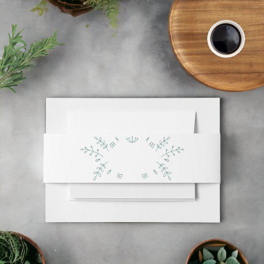 Bandeau De Faire-part Feuille d'illustrateur
