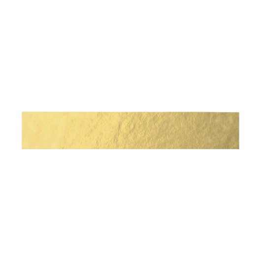 Bandeau De Faire-part Feuille d'or élégante de Faux (Plat)