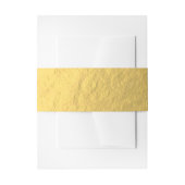 Bandeau De Faire-part Feuille d'or élégante de Faux (Devant example)