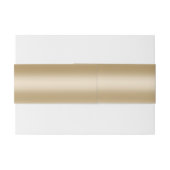 Bandeau De Faire-part Feuille d'or moderne (Dos exemple)