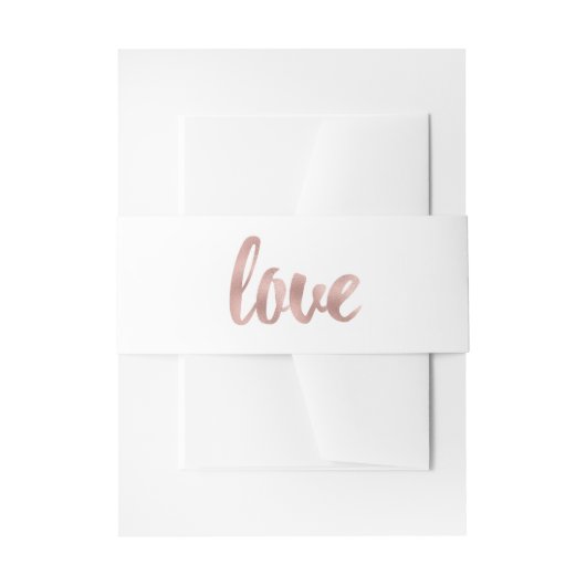 Bandeau De Faire-part feuille d'or rose (Devant example)