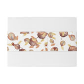 Bandeau De Faire-part Feuille et glands rustiques d'automne d'automne de (Dos exemple)