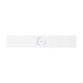 Bandeau De Faire-part Feuille minimale | Dusty Blue Monogram Mariage (Plat)