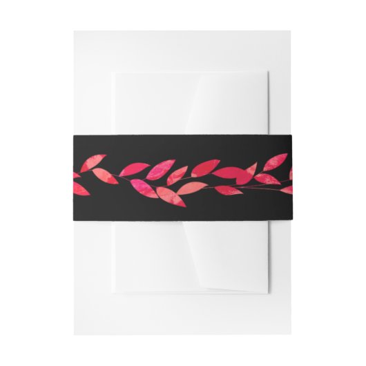 Bandeau De Faire-part Feuilles aquarelle (Devant example)