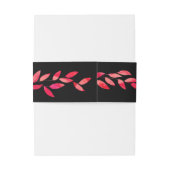 Bandeau De Faire-part Feuilles aquarelle (Dos Example)