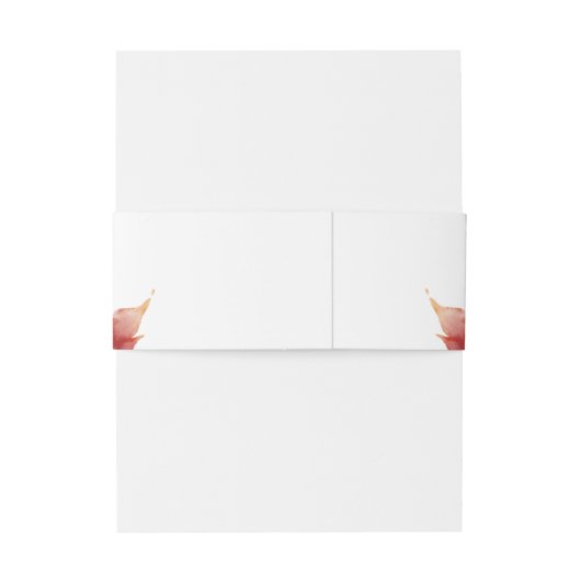 Bandeau De Faire-part Feuilles automnales | White Faire-part de mariage (Dos Example)