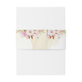 Bandeau De Faire-part Feuilles florales à l'aquarelle (Dos Example)