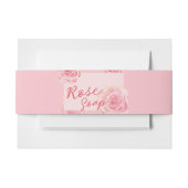 Bandeau De Faire-part Feuilles rose Blush Soap Band Wrap (Devant Example)
