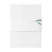 Bandeau De Faire-part Feuilles verts mariages (Dos Example)