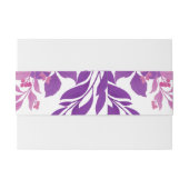 Bandeau De Faire-part Feuilles violets (Dos exemple)