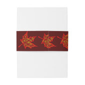 Bandeau De Faire-part Fier Leaf (Dos Example)