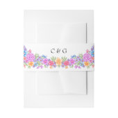 Bandeau De Faire-part Fiesta Floral Mariage mexicain (Devant example)