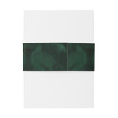 Bandeau De Faire-part Fine Lines Gold Abstrait Mariage V2 Emerald ID867 (Dos Example)