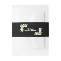 Fleur blanche et verte minimaliste