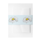 Bandeau De Faire-part Fleur bleu marron (Devant example)