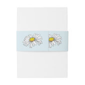 Bandeau De Faire-part Fleur bleu marron (Dos Example)