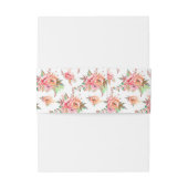 Bandeau De Faire-part fleur de printemps (Dos Example)