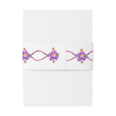 Bandeau De Faire-part Fleur Lotus indienne d'aquarelle (Dos Example)