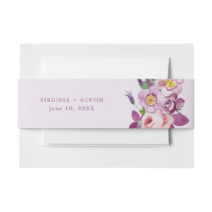 Bandeau De Faire-part Fleur pourpre