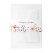 Bandeau De Faire-part Fleur sauvage d'aquarelle Mariage d'été du printem (Devant example)