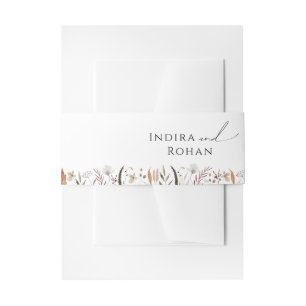 Bandeau De Faire-part Fleur sauvage d'automne Boho   Invitation Belly Ba