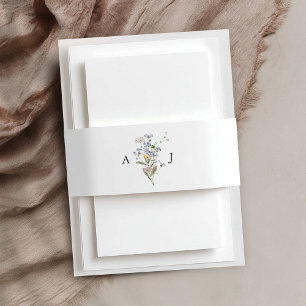 Bandeau De Faire-part Fleur sauvage de printemps coloré Meadow Garden Ma