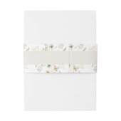 Bandeau De Faire-part Fleur sauvage de printemps | Mariage blanc (Dos Example)