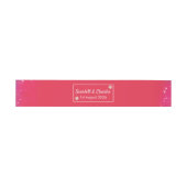 Bandeau De Faire-part Fleur Sauvage Framboise (Plat)