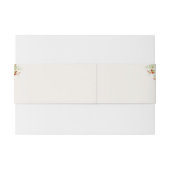 Bandeau De Faire-part Fleur sauvage Jaune Marigold Mariage de feuillage (Dos exemple)